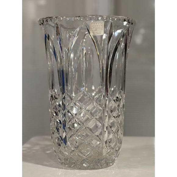 Fifth Avenue Crystal Ltd Cut Vase Exquisite Made In Poland Floral Display Gift - Picture 3 of 9